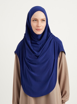 Saxe Blue - Simple - Instant Scarf - ŞALESS