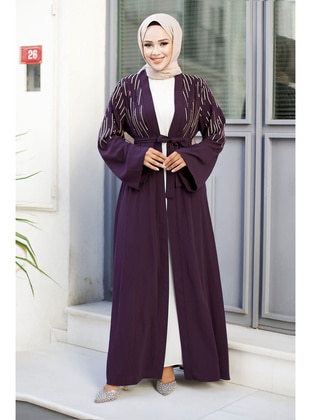 Maroon - Abaya - Tesettür Dünyası