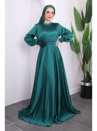 Emerald - Fully Lined - Modest Evening Dress - İmaj Butik