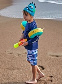 Navy Blue - Boys` Swimsuit