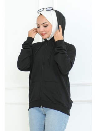 Black - Sweat-shirt - Bestenur