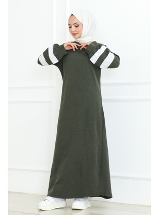 Khaki - Modest Dress - Bestenur