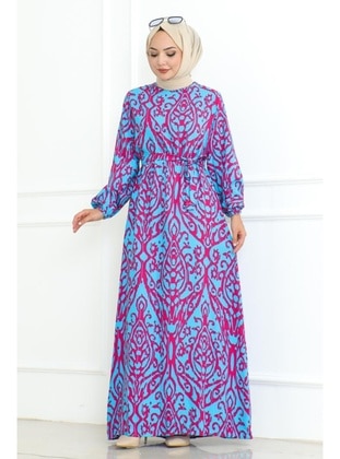 Blue - Modest Dress - Bestenur