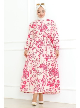 Pink - Modest Dress - Bestenur