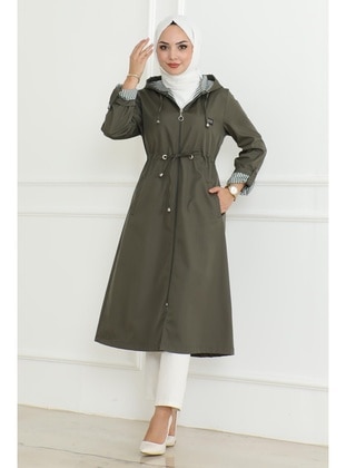 Khaki - Trench Coat - MISSVALLE