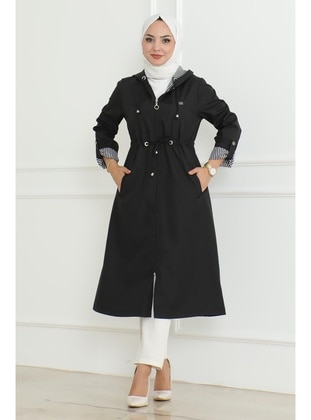 Black - Trench Coat - MISSVALLE