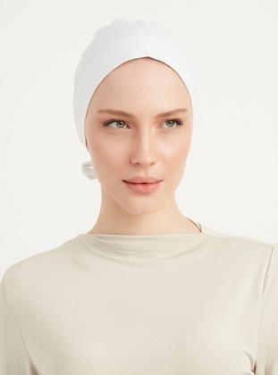 White - Simple - Bonnet - ŞALESS