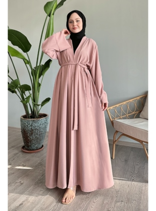 Powder Pink - Evening Abaya - InStyle