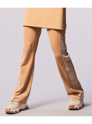 Beige - Tracksuit Bottom - FD SPORTS