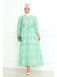 Green - Modest Dress