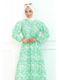 Green - Modest Dress