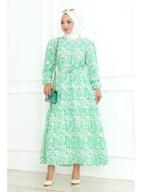 Green - Modest Dress