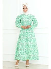 Green - Modest Dress