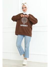 Brown - Sweat-shirt