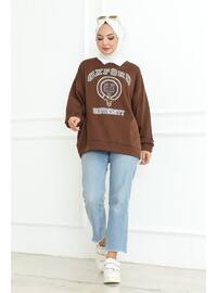 Brown - Sweat-shirt