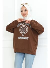 Brown - Sweat-shirt