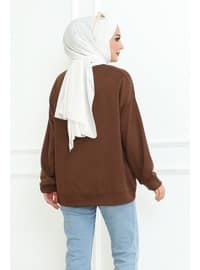 Brown - Sweat-shirt