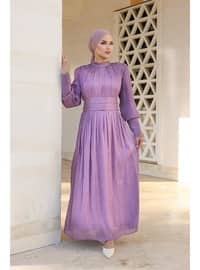 Lilac - Modest Evening Dress