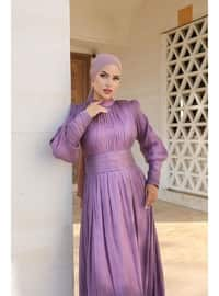 Lilac - Modest Evening Dress