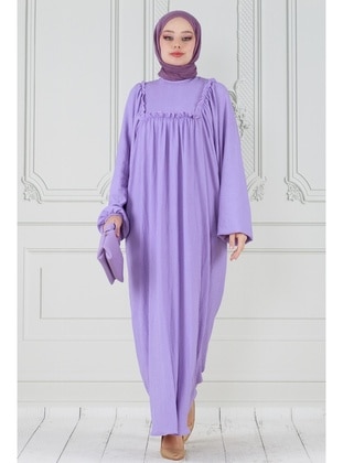 Lilac - Modest Dress - Sevitli