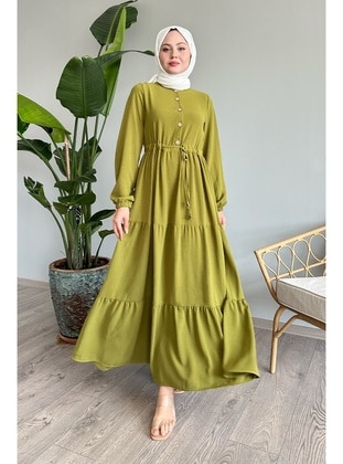 Pistachio Green - Modest Dress - InStyle