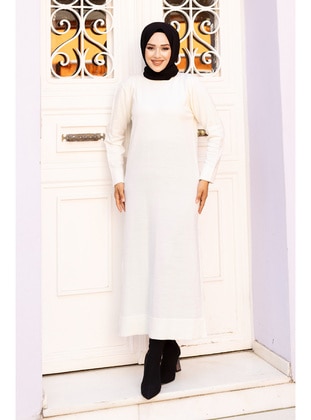 White - 600gr - Modest Dress - Tesettür Dünyası