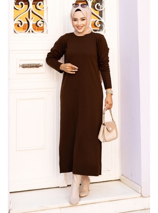 Brown - 600gr - Modest Dress - Tesettür Dünyası