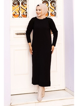 Black - 600gr - Modest Dress - Tesettür Dünyası