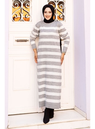 Grey - 600gr - Modest Dress - Tesettür Dünyası