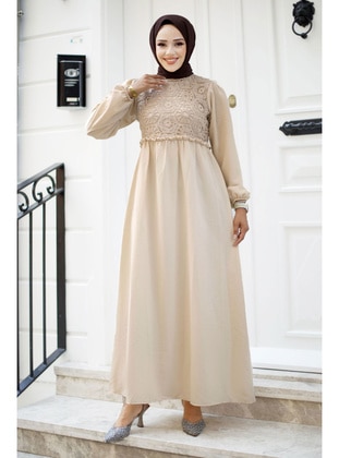 Beige - 300gr - Modest Dress - Tesettür Dünyası