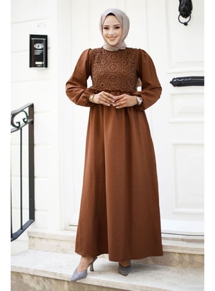 Brown - 300gr - Modest Dress - Tesettür Dünyası