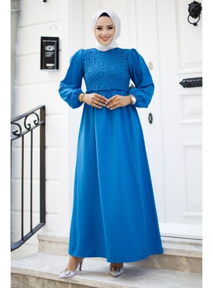 Blue - 300gr - Modest Dress - Tesettür Dünyası