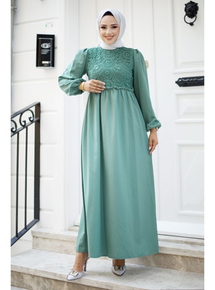 Mint Green - 300gr - Modest Dress - Tesettür Dünyası