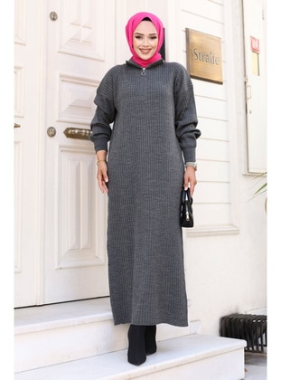 Smoke Color - 600gr - Modest Dress - Tesettür Dünyası