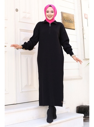 Black - 600gr - Modest Dress - Tesettür Dünyası