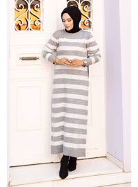 Grey - 600gr - Modest Dress