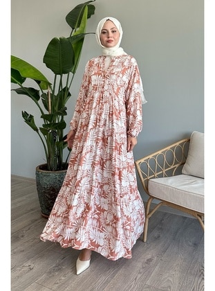 Salmon - Modest Dress - InStyle