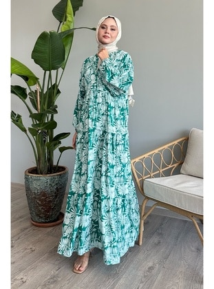 Green - Modest Dress - InStyle