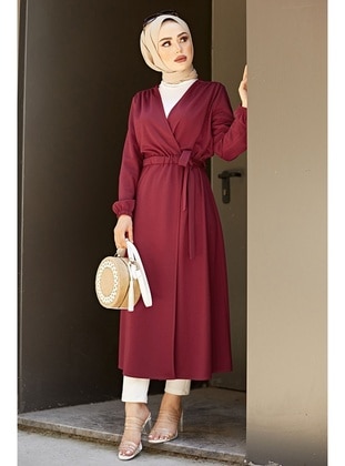 Burgundy - Kimono - Bestenur