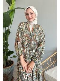 Khaki - Modest Dress