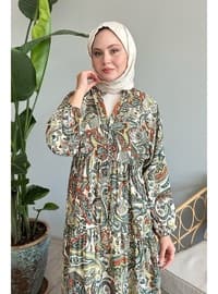 Khaki - Modest Dress