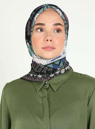 Black - Green - Scarf - Miray