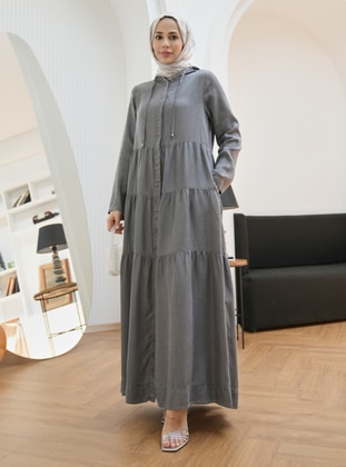 Grey - Modest Dress - Neways