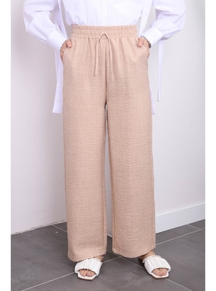 Beige - Pants - İmaj Butik