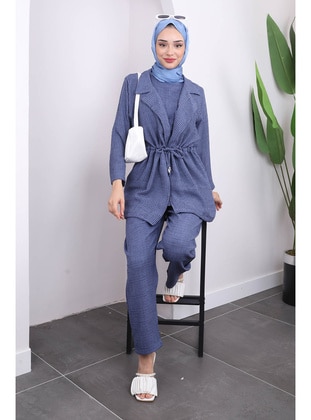 Indigo - Unlined - Suit - İmaj Butik