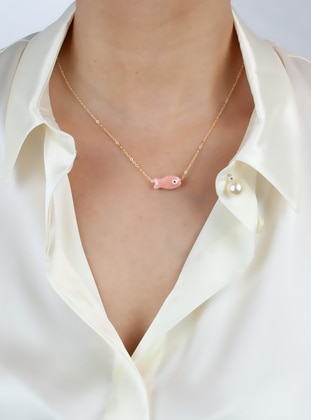 Pink - Necklace - Pridza