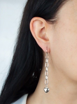 Silver color - Earring - Pridza