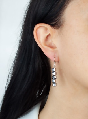 Silver color - Earring - Pridza