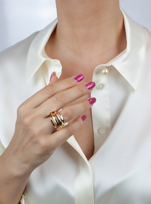 Gold color - Ring - Pridza