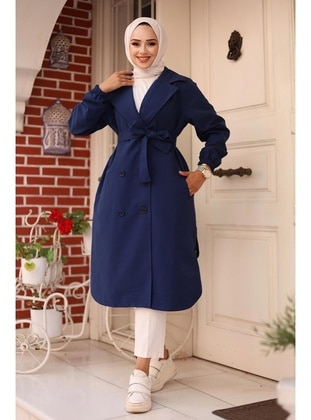 Indigo - Trench Coat - Misskayle